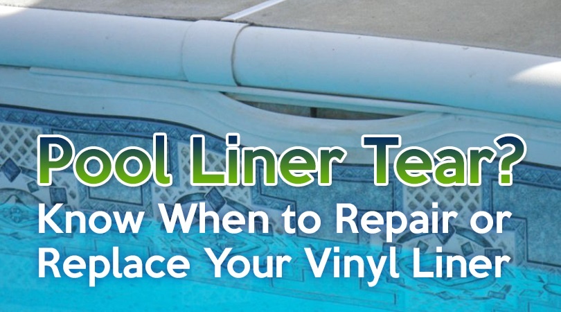 repairing vinyl pool liner